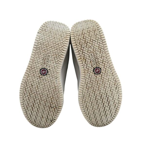 Skechers Shoes Womens 9 Shape Up Sneaker Work Slip Resistant Leather White Retro - Picture 12 of 16